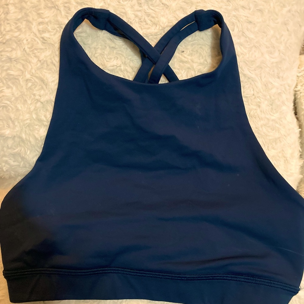 Lululemon navy blue high neck bra